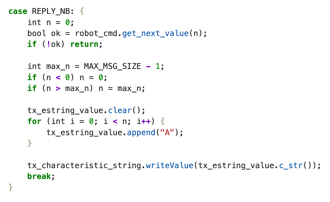 Arduino REPLY_NB implementation