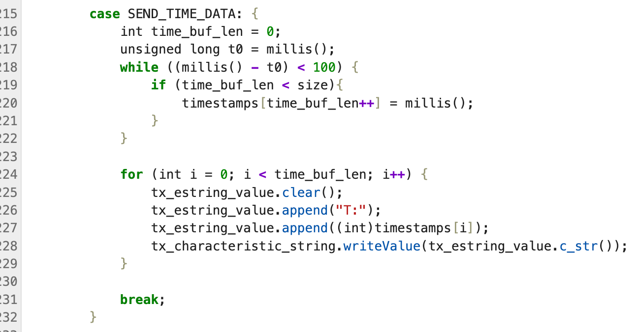 Arduino TIME_ARRAY implementation with buffer overflow protection