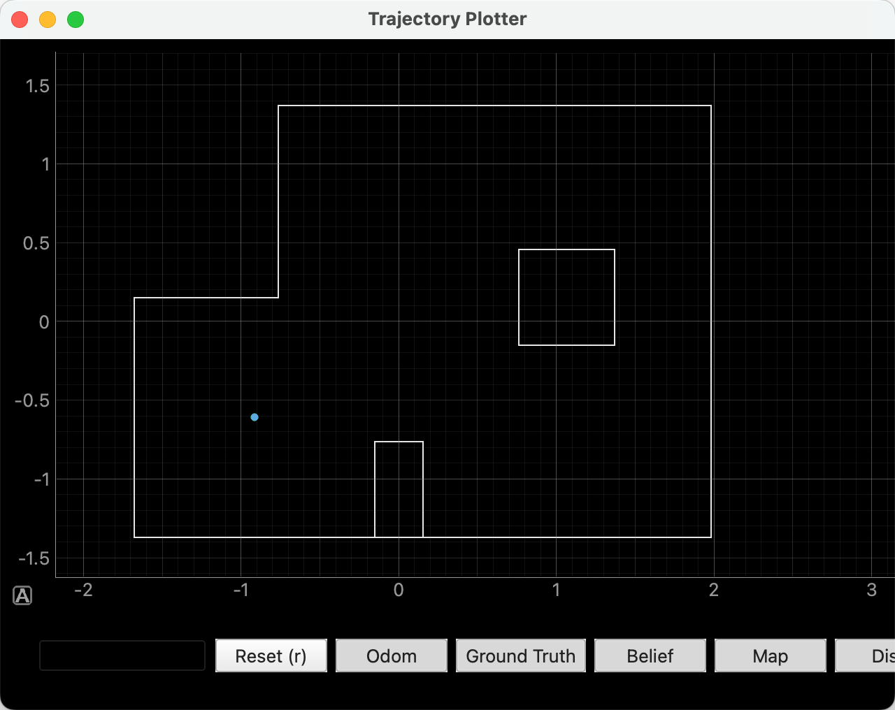 Lab 11 result at pose (-3,-2)