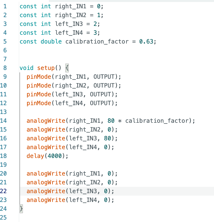Motor Calibration Code